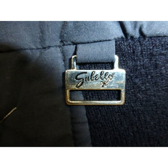 VTG Subili Retro Color Block Puffer Winter Jacket Windbreaker Size 12 - Picture 7 of 16